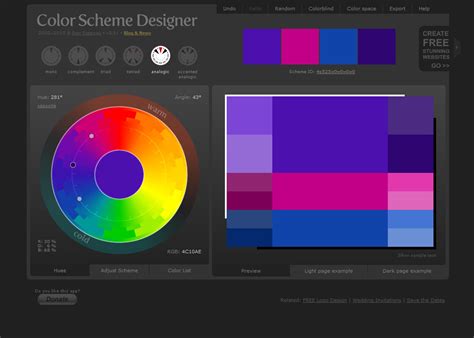 色系搭配表|Color Scheme Designer,在线配色器